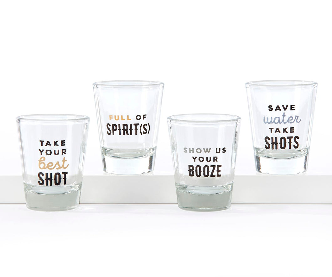 Shot Glass w/Sentiment