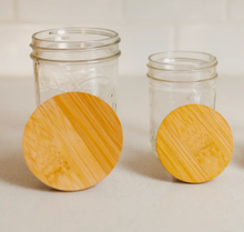 Load image into Gallery viewer, Bamboo Mason Jar Lid | Wide Mouth

