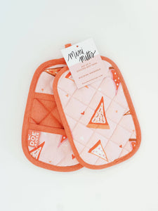Pizza Mini Mitts | Oven Mitts - Set of 2