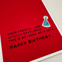Load image into Gallery viewer, Frontal Lobe birthday card 
