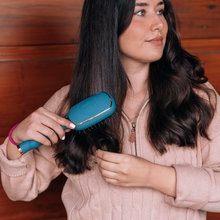 Load image into Gallery viewer, Detangler Hair Brush for Fine Hair - Teal With It
