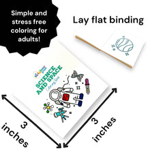 Load image into Gallery viewer, Science and Space Easy Tear Mini Coloring Book for Adult
