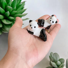 Load image into Gallery viewer, 2x Ceramic Porcelain Panda Chopstick Rest
