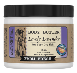 Lovely Lavender | Goat Milk Body Butter | 2oz. Travel Size