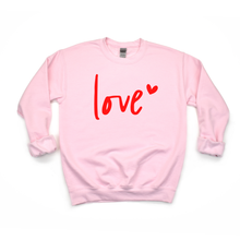 Load image into Gallery viewer, Love XOXO Valentine Adult Crewneck Sweatshirt
