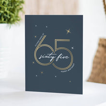 Load image into Gallery viewer, Flying High at 65 – Age and Milestone Birthday Card
