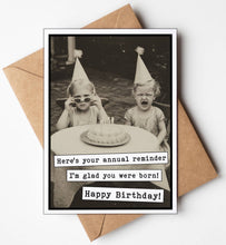 Load image into Gallery viewer, Birthday Cards - I'm glad you were born
