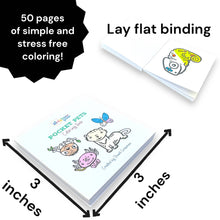 Load image into Gallery viewer, Pocket Pets Animal Designs 3x3 Mini Coloring Book
