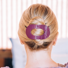 Load image into Gallery viewer, Mulberry Large Flat Round Hair Clip
