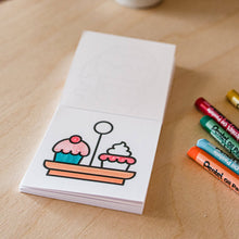 Load image into Gallery viewer, Tiny Eats Treats Easy Tear Glue Bind Coloring Book for Adult
