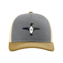 Load image into Gallery viewer, Minnesota Loon Silicone Patch on Richardson 112 Gray Hat
