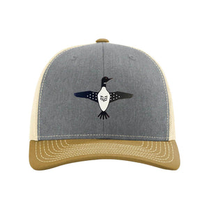 Minnesota Loon Silicone Patch on Richardson 112 Gray Hat