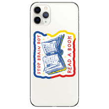 Load image into Gallery viewer, Book Read Funny Humor Brain Rot High Quality Vinyl Sticker
