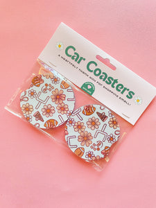 Football Fall Car Coasters