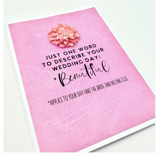 Beautiful Wedding Day card