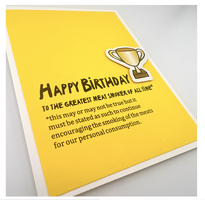 Best Meat Smoker Birthday card