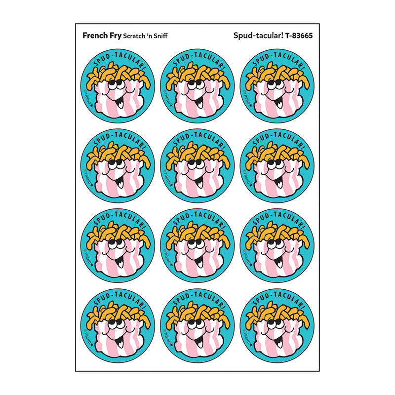 Spud-tacular!, French Fry scent Retro Scratch 'n Sniff Stinky Stickers®