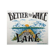 Load image into Gallery viewer, Swedish Dishcloth Wake at the Lake
