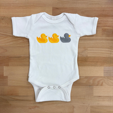 Load image into Gallery viewer, Duck Duck Gray Duck Baby Onesie, Midwest Baby Clothing
