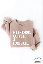 Load image into Gallery viewer, WEEKENDS COFFEE FOOTBALL  PUFF Graphic Sweatshirt
