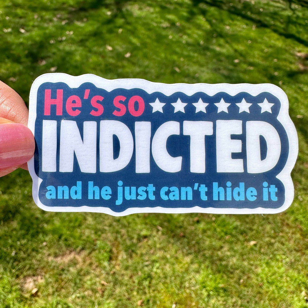 Indicted Trump Sticker