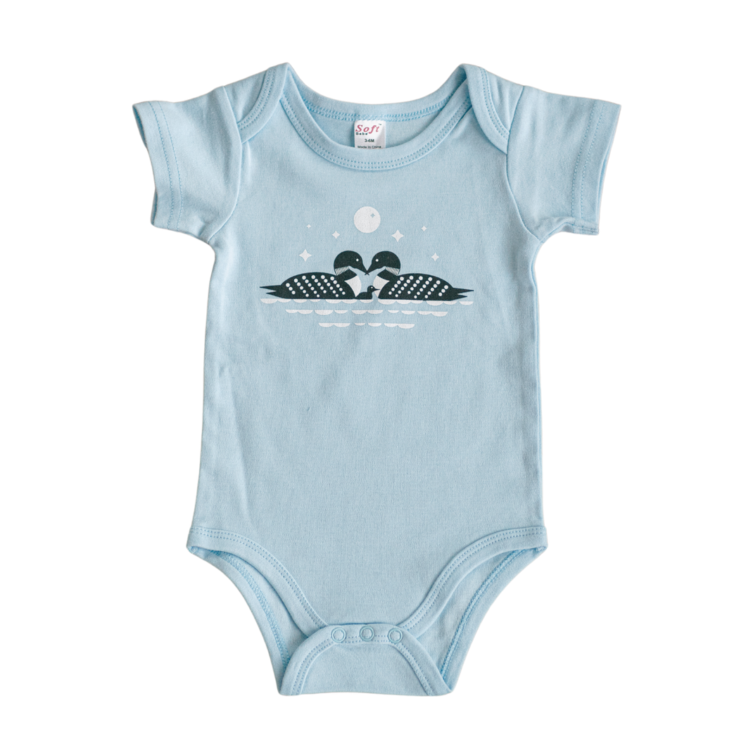 Loon Family baby onesie, Baby Clothing