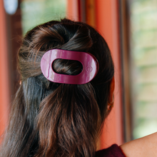 Load image into Gallery viewer, Mulberry Medium Flat Round Hair Clip
