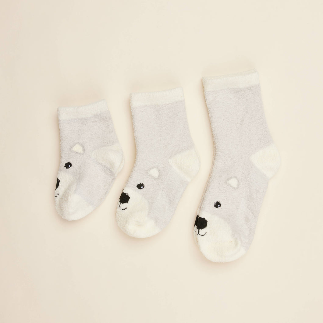 Marshmallow Bear Crew Socks