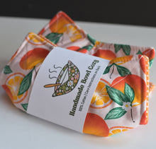 Load image into Gallery viewer, Cute Bowl Cozy with Oranges | Ice Cream Bowl Cozies
