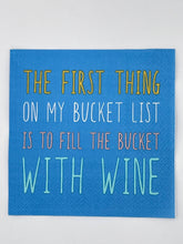 Load image into Gallery viewer, Funny Cocktail Napkins | My Bucket List - 20ct
