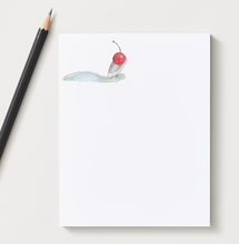 Load image into Gallery viewer, Spoon &amp; Cherry watercolor illustrated notepad
