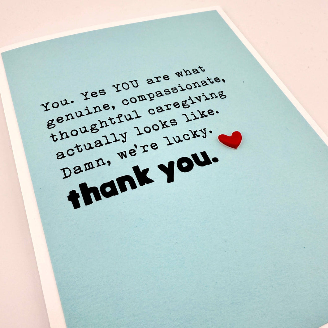 Thank You Caregiver card