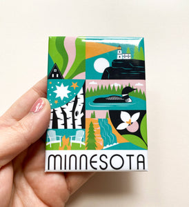 MN Minnesota Scenes Souvenir Magnet 