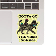 Load image into Gallery viewer, Vintage Cute Funny Animal Vibes High Quality Vinyl Sticker
