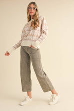 Load image into Gallery viewer, GEOMETRIC KNIT LONG SLEEVE SWEATER
