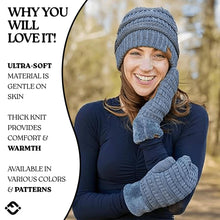 Load image into Gallery viewer, Fleece-lined Mittens - Charcoal
