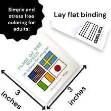 Load image into Gallery viewer, Flags of the World Color by Number Kid&#39;s Mini Coloring Book
