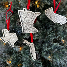 Load image into Gallery viewer, Minnesota Floral Wood Ornament
