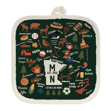 Load image into Gallery viewer, Minnesota Icons Wallpaper Pot Holder 
