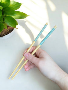 Yellow Bamboo Chopsticks - Set of 2