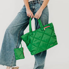 Load image into Gallery viewer, Presley Puffer Quilted Tote Bag With Pouch
