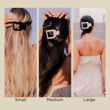 Load image into Gallery viewer, Square Flat Hair Clip | Large | Jet Black
