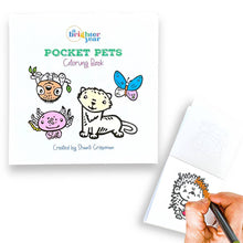 Load image into Gallery viewer, Pocket Pets Animal Designs 3x3 Mini Coloring Book
