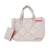 Load image into Gallery viewer, Presley Puffer Quilted Tote Bag With Pouch
