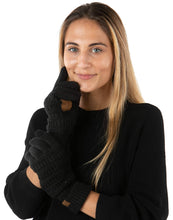 Load image into Gallery viewer, Women's Fleece Lined Gloves - Black
