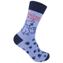 Load image into Gallery viewer, Dogs Make Me Happy, You Not So Much Socks
