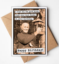 Load image into Gallery viewer, Bird Feeder Birthday Card
