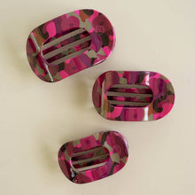 Load image into Gallery viewer, Garden Glam Large Flat Round Hair Clip
