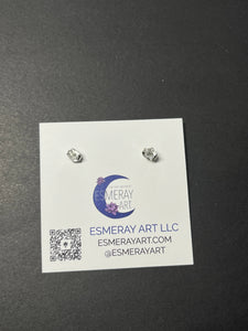 Paris Red Stud Earrings