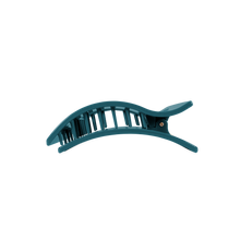 Load image into Gallery viewer, Teal With It Medium Flat Rectangle Hair Clip
